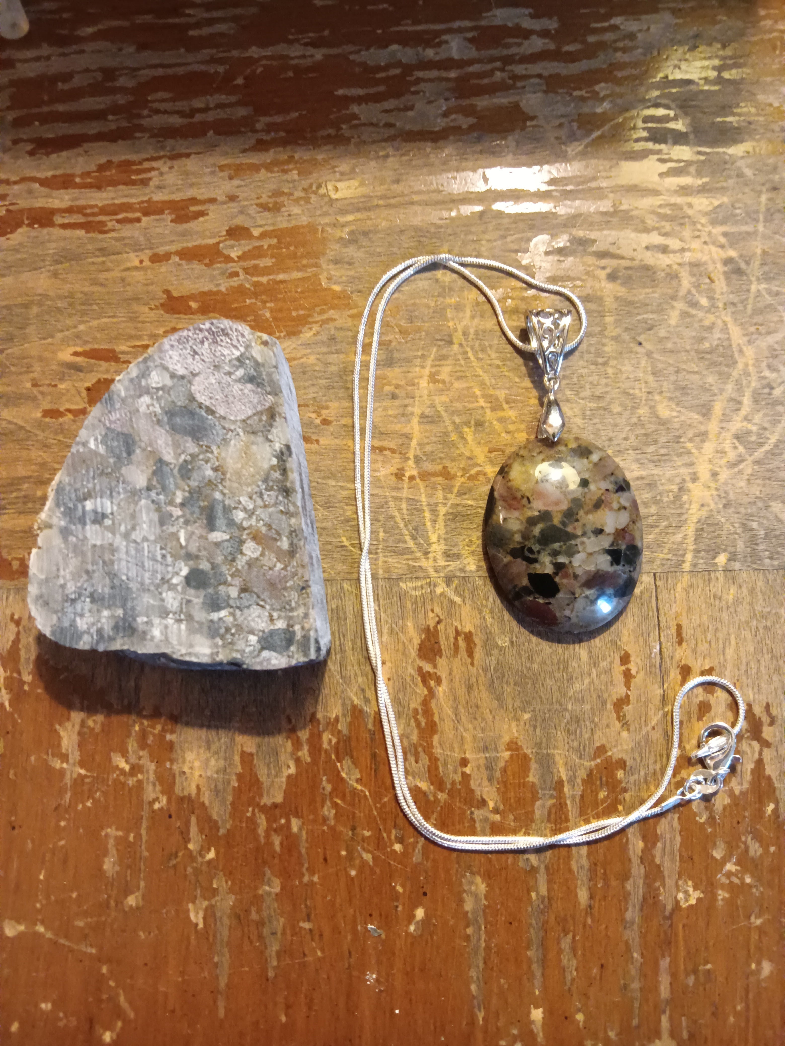 Brecciated Jasper — Spokane River — The Ancient Mosaic