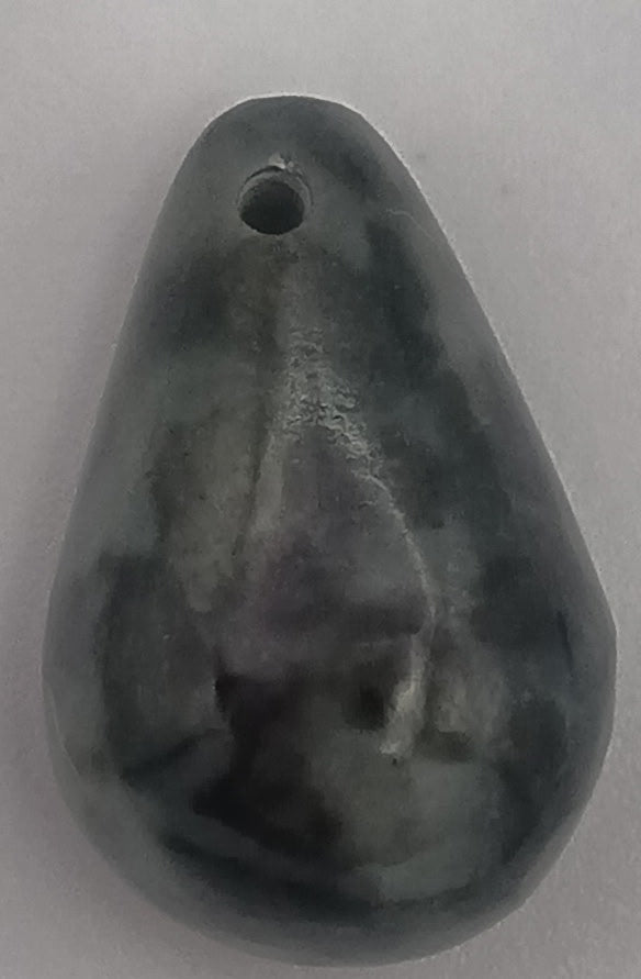 Emerald Green Serpentine Teardrop