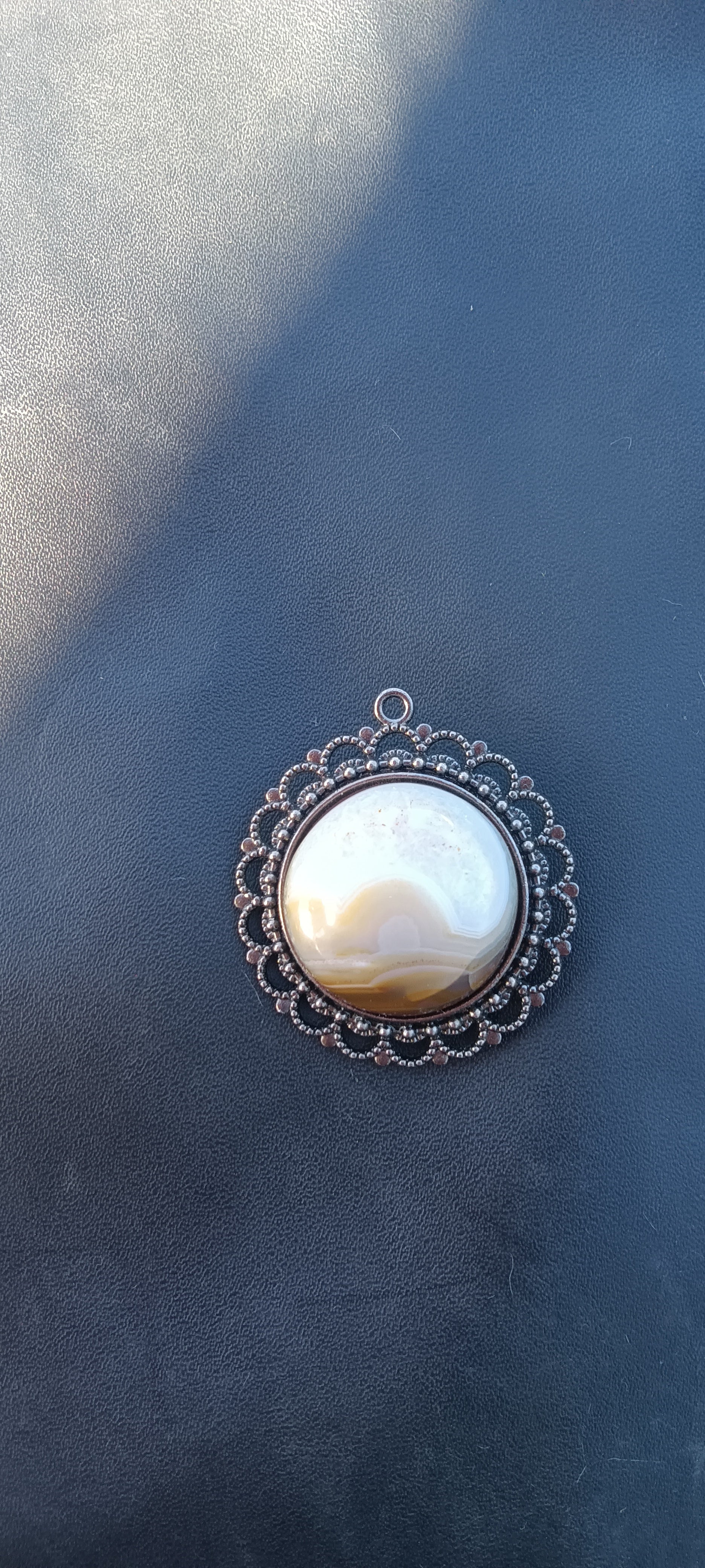 Botswana Agate Round — Richardson's Rock Ranch — The Sunrise