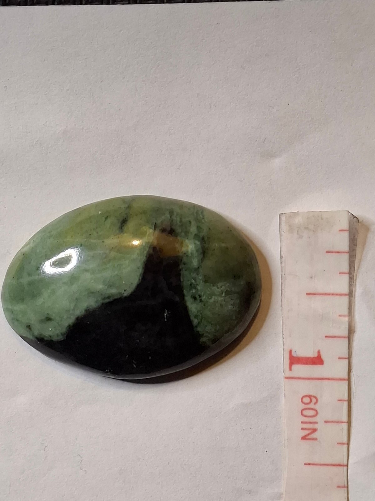 Serpentine Cabochon — The Orca Fin