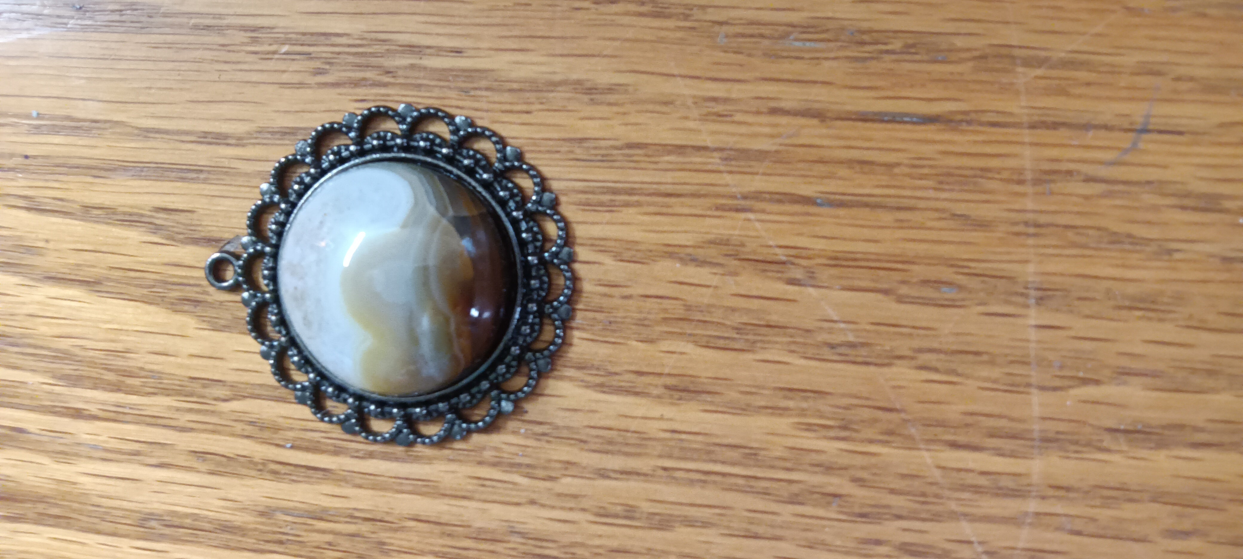 Botswana Agate Round — Richardson's Rock Ranch — The Sunrise